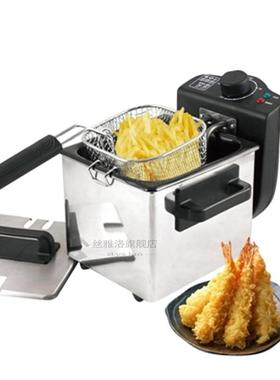 Mini 1.5L household Electric Deep Fryer Stainless Steel sing