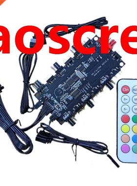 RGB AURA ARGB Cable Splitter Hub Case Temperature Control Co