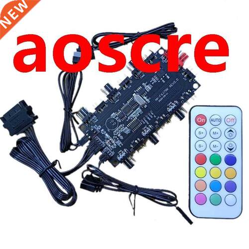 RGB AURA ARGB Cable Splitter Hub Case Temperature Control Co