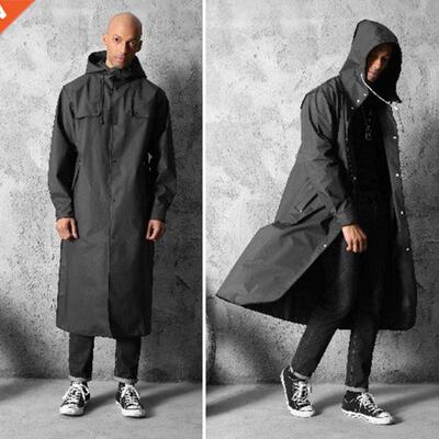 Outdoor Raincoat Waterproof EVA Adults Thicken Hooded Rainco
