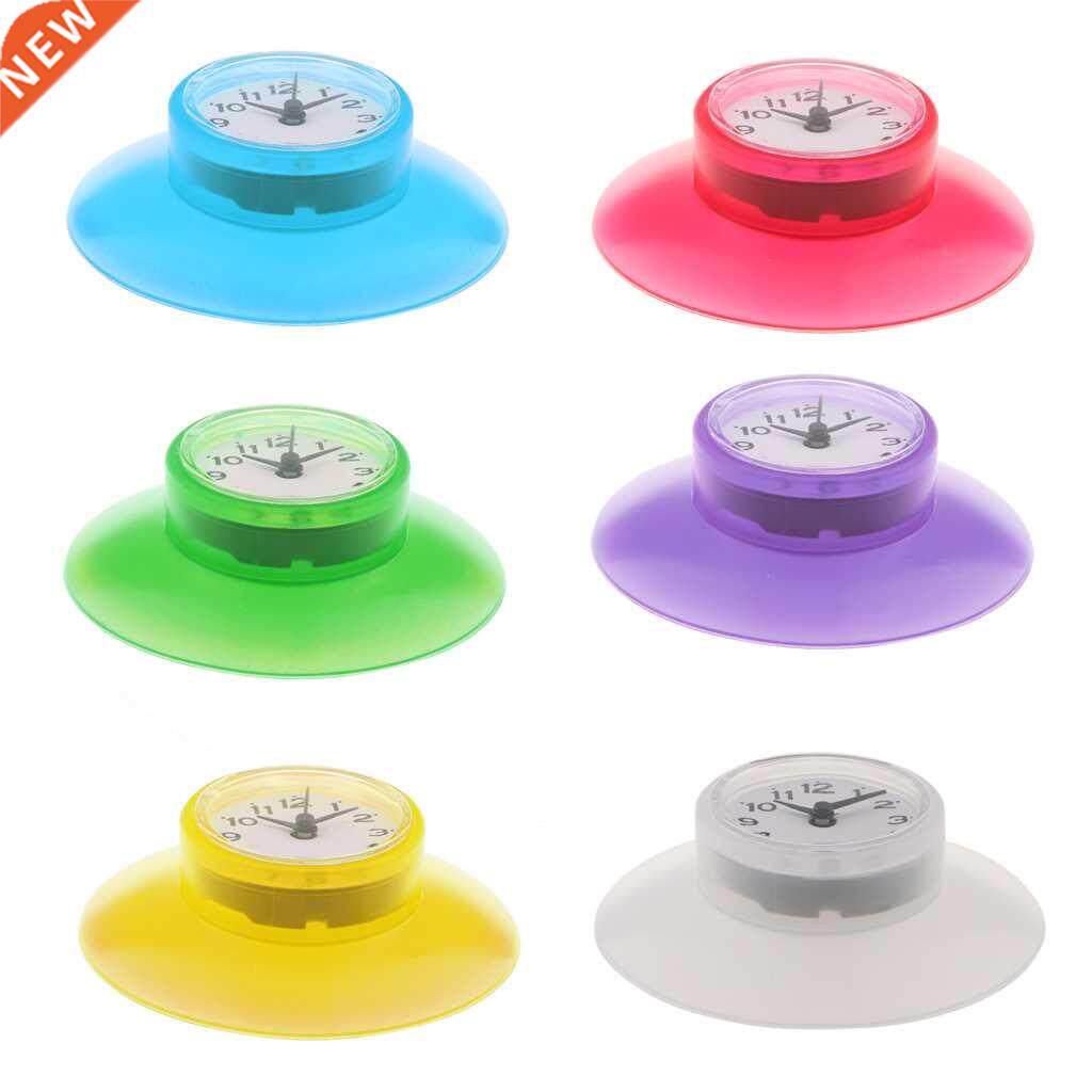 Mini Waterproof Kitchen Bathroom Bath Shower Clock with Suct