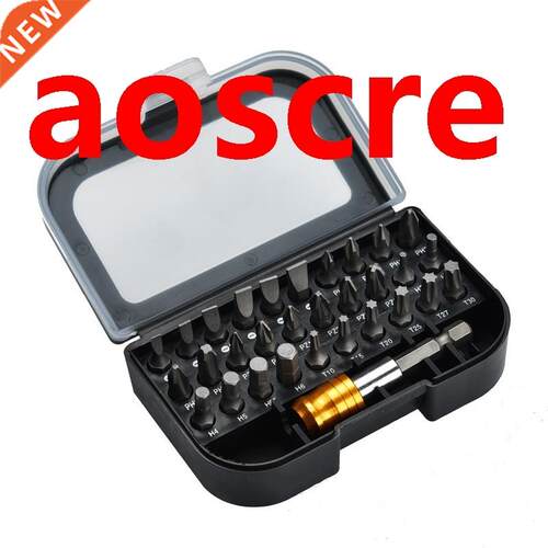 31 Pcs screwdriver Batch head bit extension rod set Carbon s