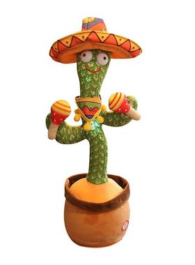 Dancing Cactus Plush Toy 32cm Toy Cactus Singing Songs Elect