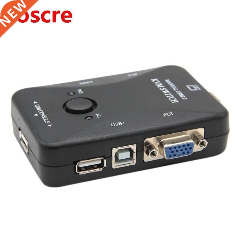 Usb Kvm Switch Switcher 2 Port Vga Svga Switch Box Usb 2.0 M