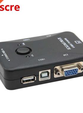Usb Kvm Switch Switcher 2 Port Vga Svga Switch Box Usb 2.0 M