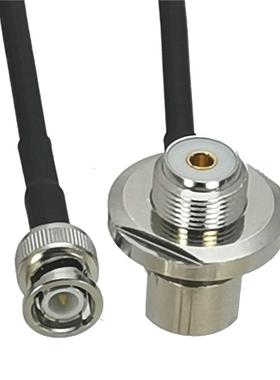 1Pc RG58 BNC Male Plug to UHF SO239 Female Jack Bulkhead Rig