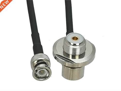 1Pc RG58 BNC Male Plug to UHF SO239 Female Jack Bulkhead Rig