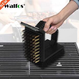 BBQ accessores trple barbecue grll brush copper steel cle