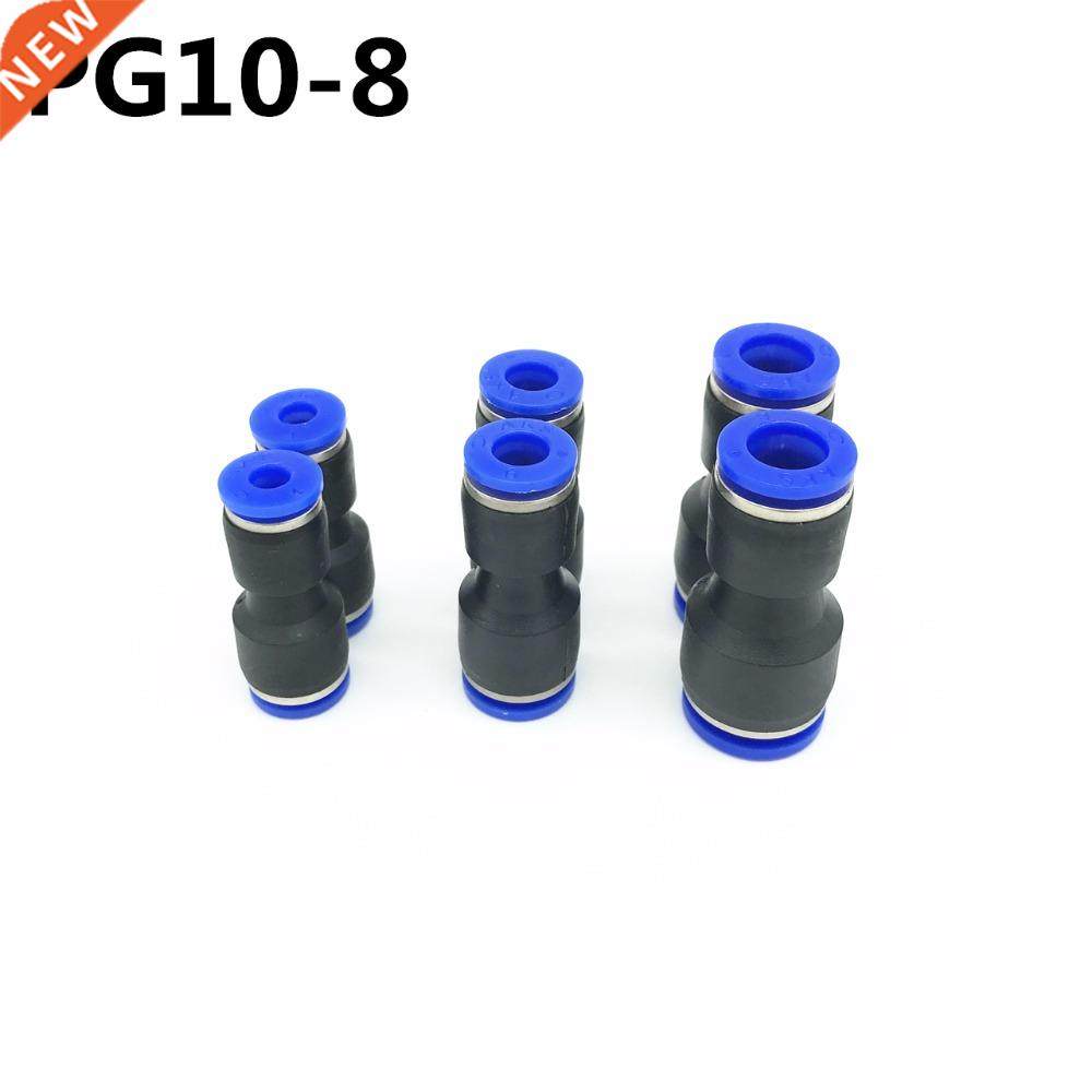 100Pcs PG10-8 10mm Hole to 8mm Pneumatic Fittings Push In St