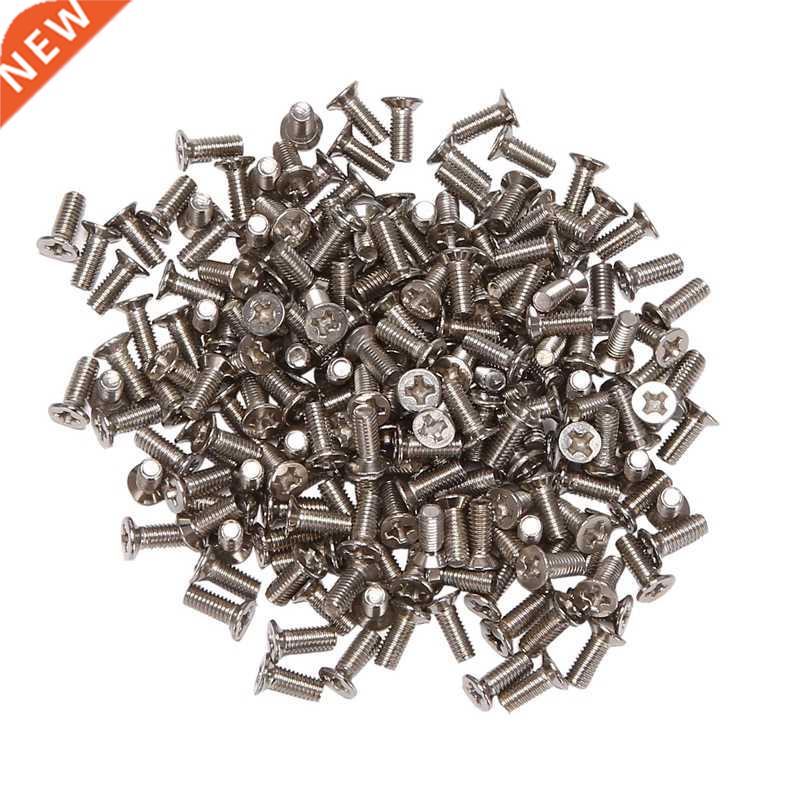 200 Pcs M Flat Head Machine Countersunk Screws Bolt Stainle