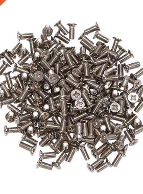200 Pcs M Flat Head Machine Countersunk Screws Bolt Stainle