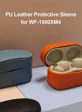 Pu Leather Case Forsony Wf-1000xm4 Shockproof Full Protectiv
