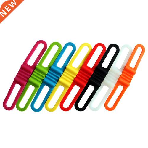 4PCS /PA Silicone Strap Bike Front Light Holder Bicycle Hand