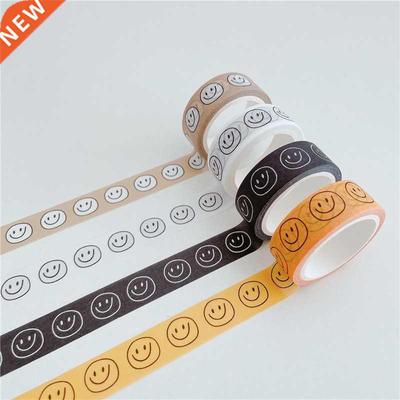 Ins Simple Cartoon Comic Smiley Washi Tape Scrapbooking