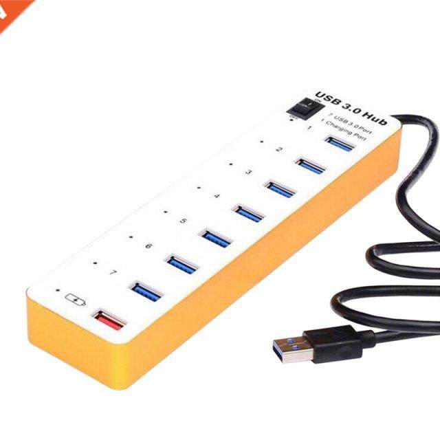 3.0 USB Adapter Splitter 7-Port Hub Docking Station USB Hub