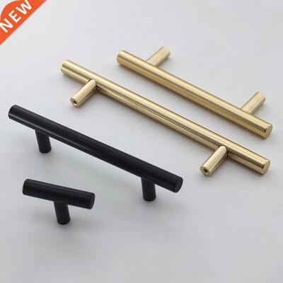 Black Golden Cupboard Handle Brushed Stainless Steel Kitchen