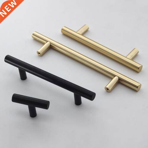 Black Golden Cupboard Handle Brushed Stainless Steel Kitchen