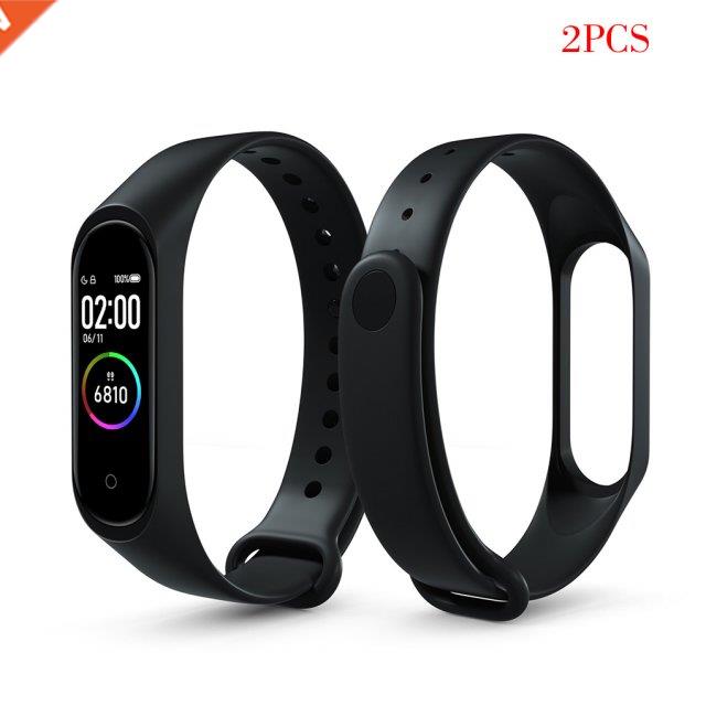 2 Pieces Replacement Strap for Xiaomi Mi 3 TPU Wristband Sma