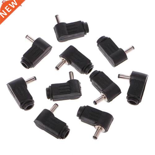 10 Pcs 3.5x1.3mm Male Right Angle DC In-Line Plug Socket Jac