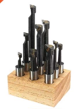 9pcs Hard Alloy Shank Boring Bar Set Carbide Tipped Bars 12m