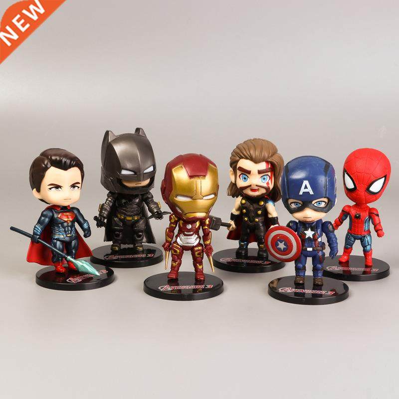 6pcs Avengers Cake Topper Cake Decorating Super Hero Party F