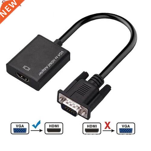 VGA Male to HDMI Female Converter Adapter Cable With Audio O