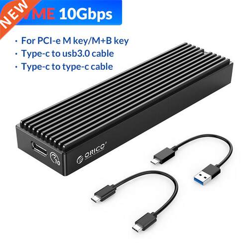 M.2 NVME Case,M2 SATA NGFF Enclosure,Gen2 10Gbps PCIe SSD Ca