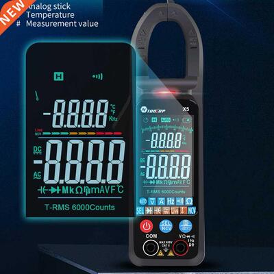 X5 Clamp Meter Multimeter ℃/℉ Switch NCV DC AC Voltage Res