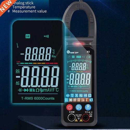 X5 Clamp Meter Multimeter ℃/℉ Switch NCV DC AC Voltage Res