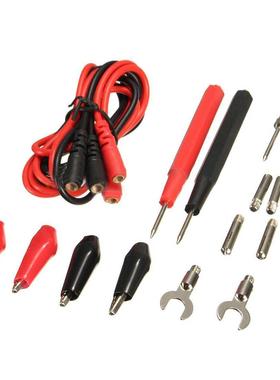 16 pcs Multmeter Probe Test Leads Cable Allgator Clp