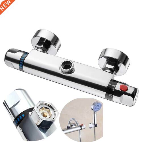 NEW Bathroom Brass Chrome Thermostatic Shower Faucet Mixer V