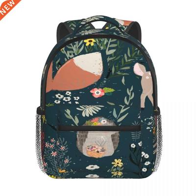 Watercolor Cute Forest Animals Baby Backpack Kindergarten Sc