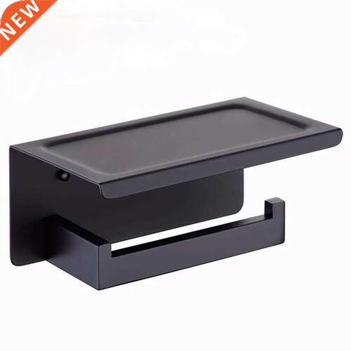 Toilet Paper Holder with Shelf, Stainless Steel Paper Roll H