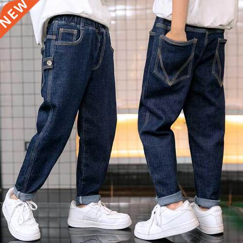 Boys Casual Jeans Spring Autumn Denim Pants 2022 New Fashion