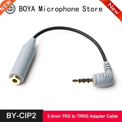 BOYA BY-CIP2 Microphone TRS to TRRS Adapter Cable for iPhone