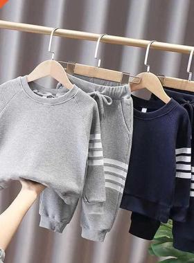 Spring Trsuit for Children Solid Kids Clothes Long Sve