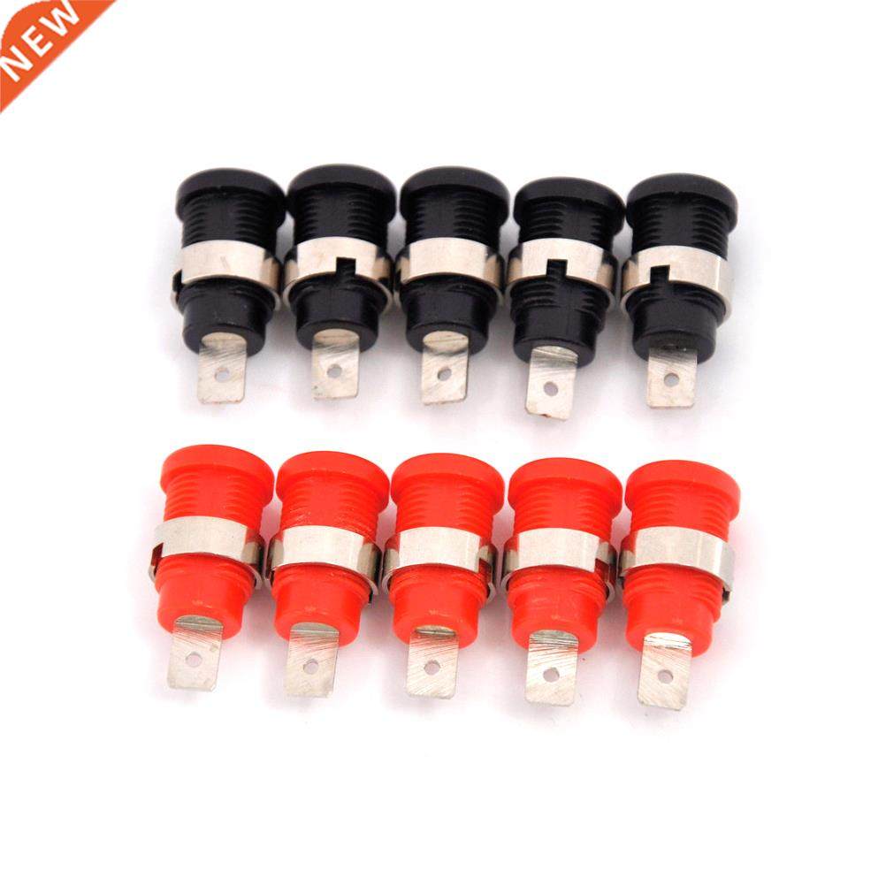 Hot! 10Pcs 4mm Banana Female Jack Socket Panel Mount Binding