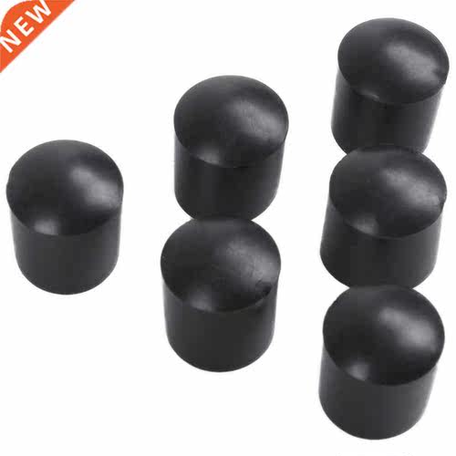 Rubber Caps 40-Piece Black Rubber Tube Ends 10 Round