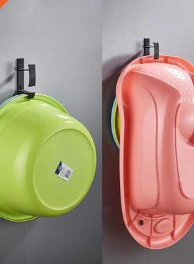 Black Basin Hook Wall Mount Robe Hook Washbasin Hanger For B