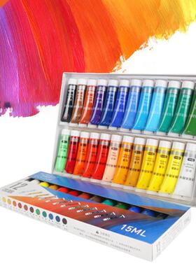 12/24 Colors Professional Acrylic Paints 15ml Tubes Drawing