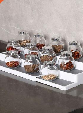 3 Tier Spice Rack Expandable Step Shelf Cabinet Waterproof K