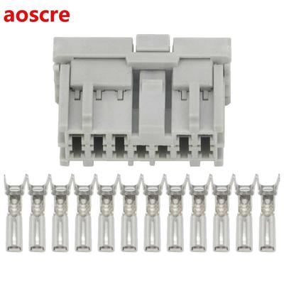 12 Pin Clamps Light Gray Automotive Connectors Car Plug with