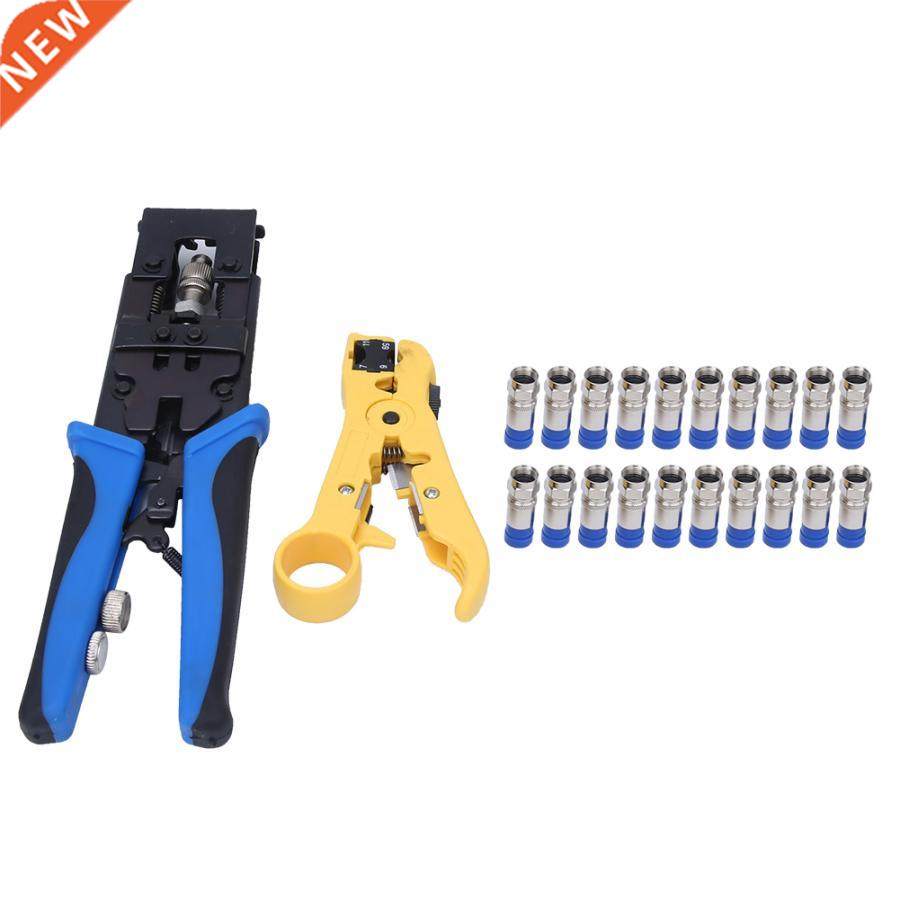 Coaxial Cable Crimper Stripper F/BNC/ Compression Crimping P