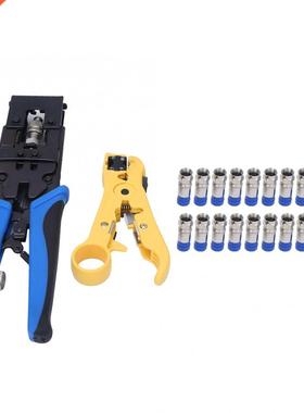 Coaxial Cable Crimper Stripper F/BNC/ Compression Crimping P