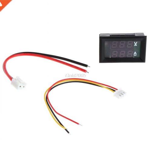 DC 0-100V 10A Dual LED Digital Voltmeter Ammeter Voltage AMP