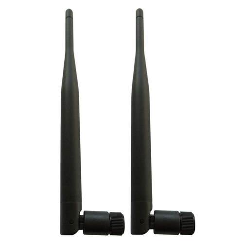 2Pcs WiFi Antenna 2.4 GHz 5dBi SMA Male Antenna 802.11b/g Ae