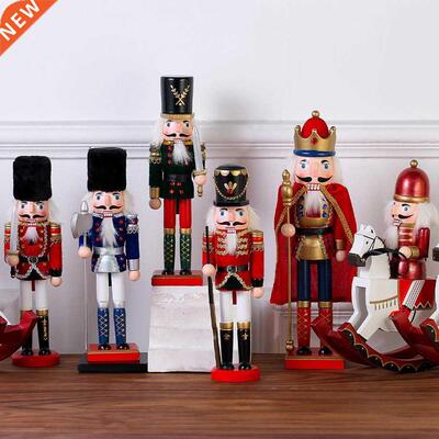 Handcraft Puppet Wooden Christmas nutcracker soldier Doll Gi