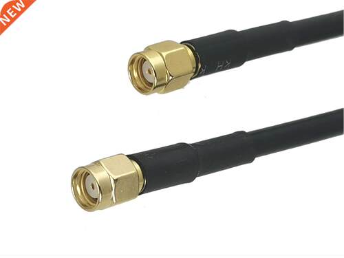 1Pcs RG58 RP-SMA Male Jack to RP-SMA Male Jack Connector RF