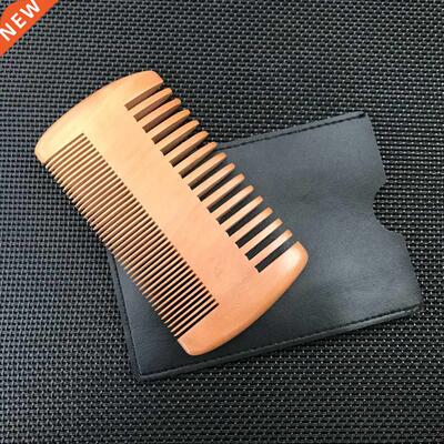 Natural Wood Hair Brush Hair Comb For Men Beard Care Anti-St
