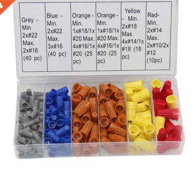 158PCS Electrical Wire Connectors Screw Terminals with Sprin